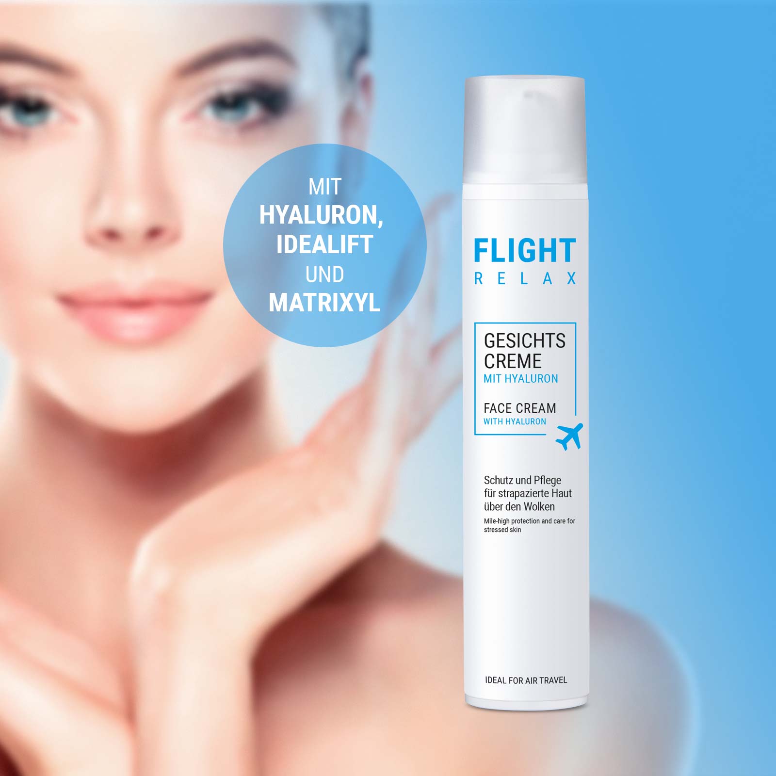 Gesichtscreme mit Hyaluron - FLIGHT RELAX Gesichtscreme mit Hyaluron - FLIGHT RELAX
