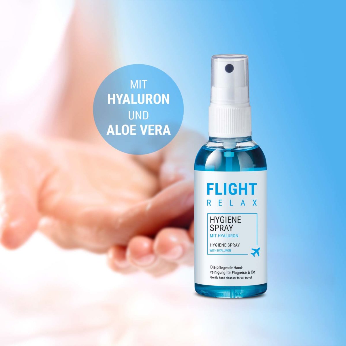 Hygiene Spray mit Hyaluron - FLIGHT RELAX